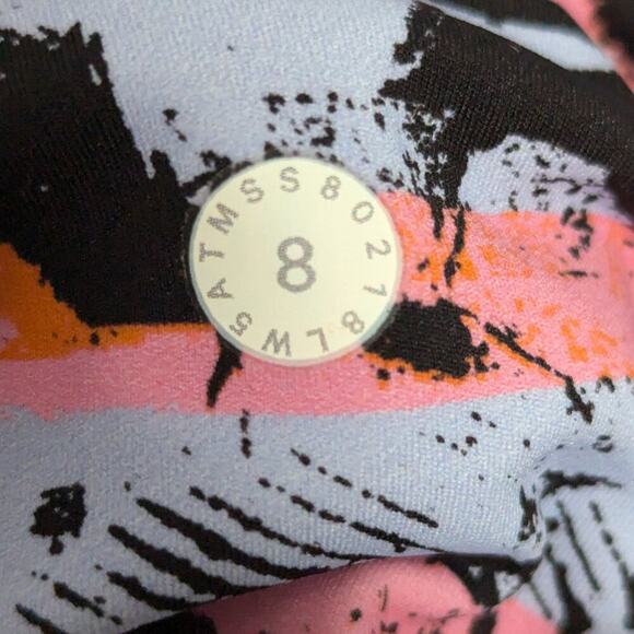 Lululemon Fast & Free 7/8 Tight II Nulux 25" Inversion Multi Pink Blue Orange 8 - Picture 2 of 11